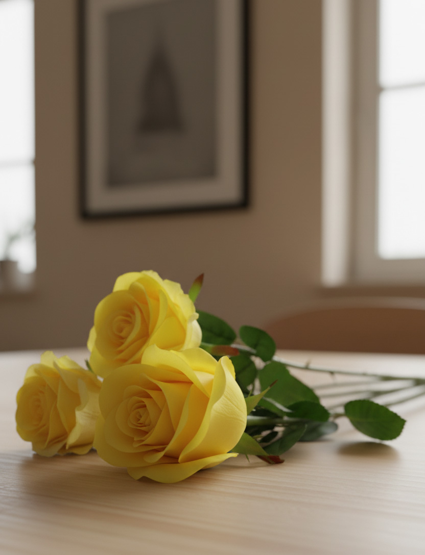 Квіти дял декору троянда на стеблі