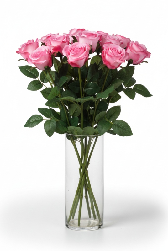Квіти троянди штучні у вазі