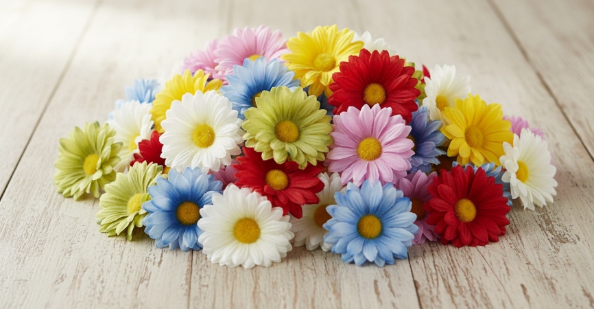 Голівки квітів на столі